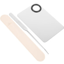 1 sada nerezových špachtlí na make-up, míchací tyčinky pro kosmetiku, oboustranný nástroj na míchání barev podkladových make-upů
