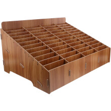 Handy-Organizer für Klassenzimmer, 48-teilige Aufbewahrungsbox aus Holz
