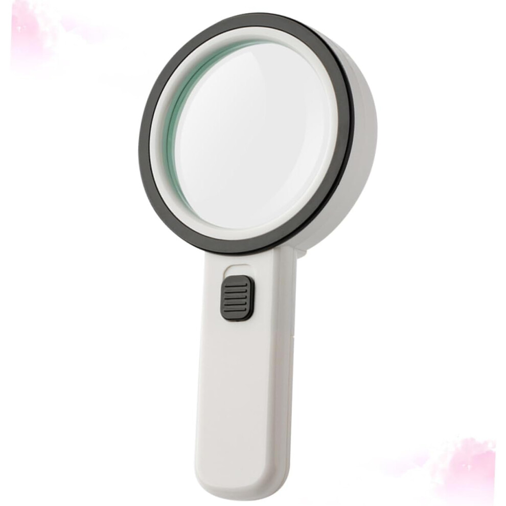 Hkhbjs Light Magnifier With Led Handheld Glass For Reading Repair Inspection Weight Optical Glass Bright Illumination