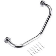 Stainless Steel Handle for Bathroom Safety and Easy to Install for Elderly Disabled Users Provides Reliable Support