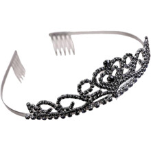 Coroa Headpiece Tiara Acessório de cabelo noiva Elegante coroa feminina cabelo anel Holiday Fashion Headdress