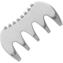 Stainless Steel Beauty Massage Scraper Guasha Facial Tool for Neck Shoulders Scalp Massage Comb Skin Scraping Instrument