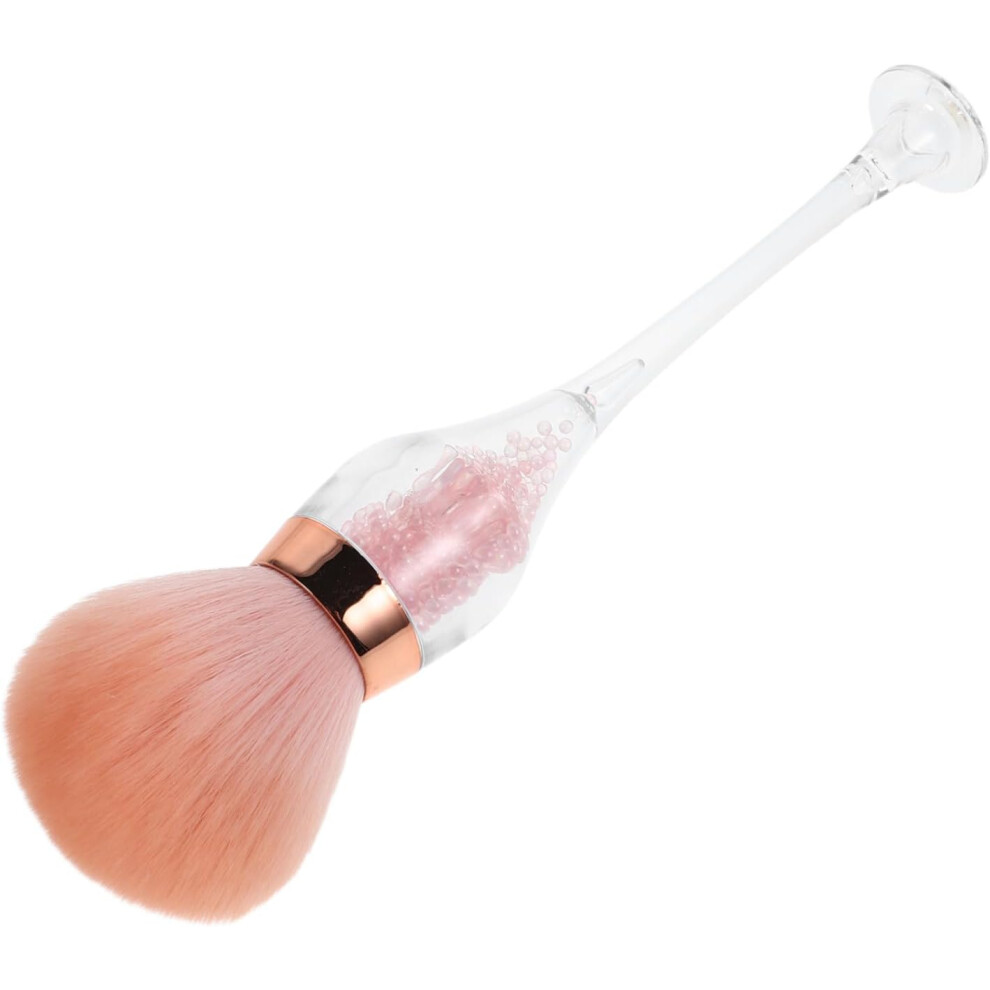 Hkhbjs Professional Nail Art Dust Brush Soft Bristle Brush For Uv Gel Long Handle Nail Cleaner