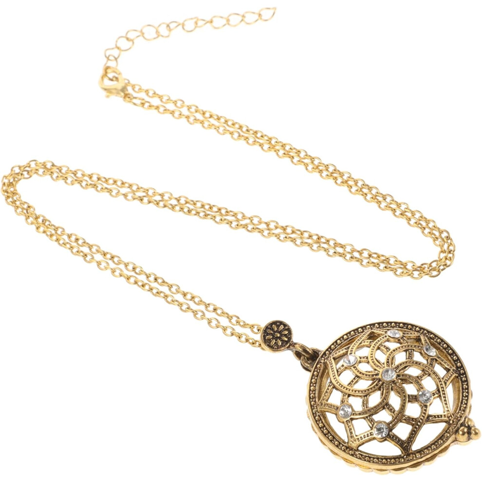 Hkhbjs Vintage Magnifying Glass Necklace Reading Magnifier Pendant For Women Magnification Lens