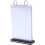 Menu Holder Display Stand A5 Vertical PVC Desktop Sign Holder with Base Menu Display Rack 1
