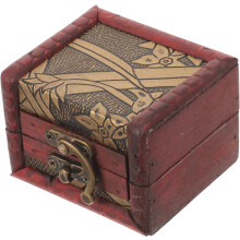 Tragbare Schmuckschatulle, kleine Vintage-Schmuckaufbewahrungsbox für Reisen und den täglichen Gebrauch