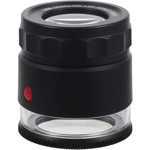 Loupe de bijoutier rechargeable avec éclairage LED et mise au point réglable