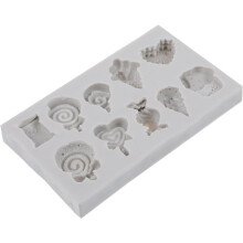 Molde de silicona para helado, moldes de arcilla para manualidades y joyería, para arcilla de secado al aire.