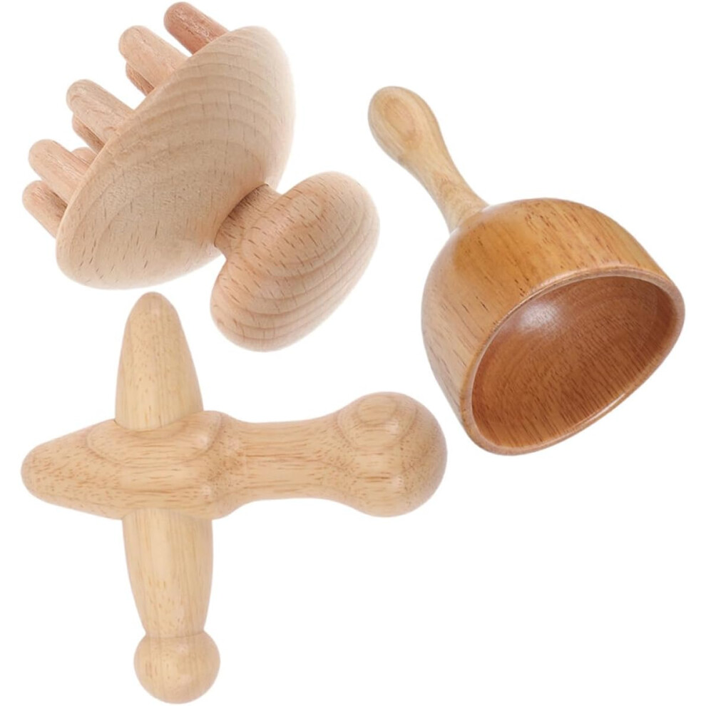Hkhbjs Handheld Wooden Scalp Brush Cellulite Tool Psoas Muscle Release Calf Massager Muscle Massager Tool
