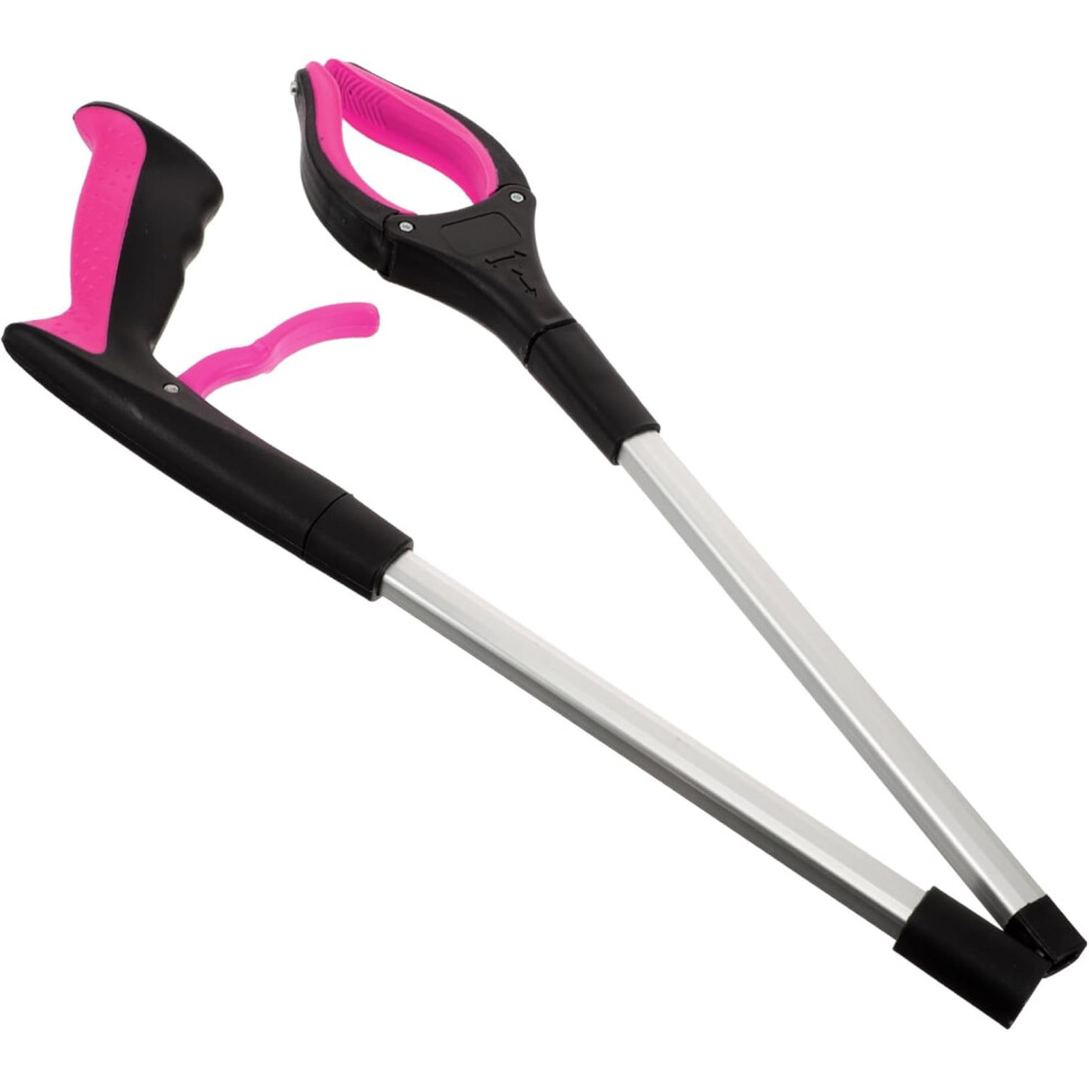 Hkhbjs Purple Folding Grabber Tool Trash Picker Portable Garbage Clamp With Handle Lightweight Foldable Litter Picker