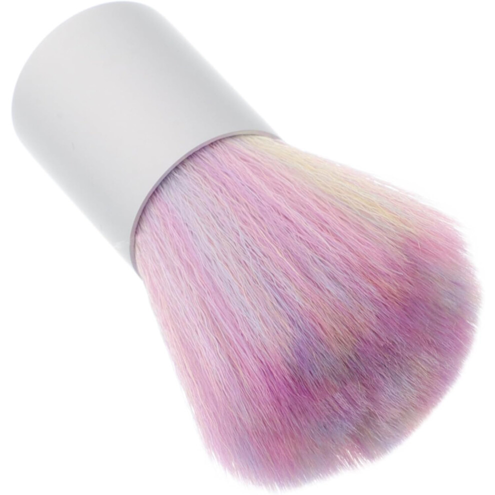 Hkhbjs Nail Dust Cleaning Brush With Colorful Fluffy Bristles Short Handle Manicure Brush For Acrylic Nails And Pedicure And Salon Use