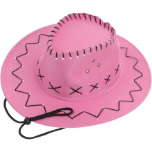 Cowgirl chapéu de sol para proteção UV de verão chapéu de cowboy de algodão leve