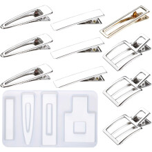 Molde de silicona creativo para horquillas, ideal para manualidades DIY. Juego de moldes para pinzas de pelo práctico y cómodo.