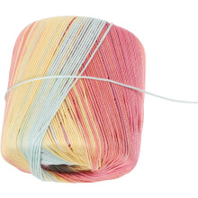 Gradient Cotton Yarn for Crochet and Knitting, 13 Light Rainbow Hand Knitting Thread