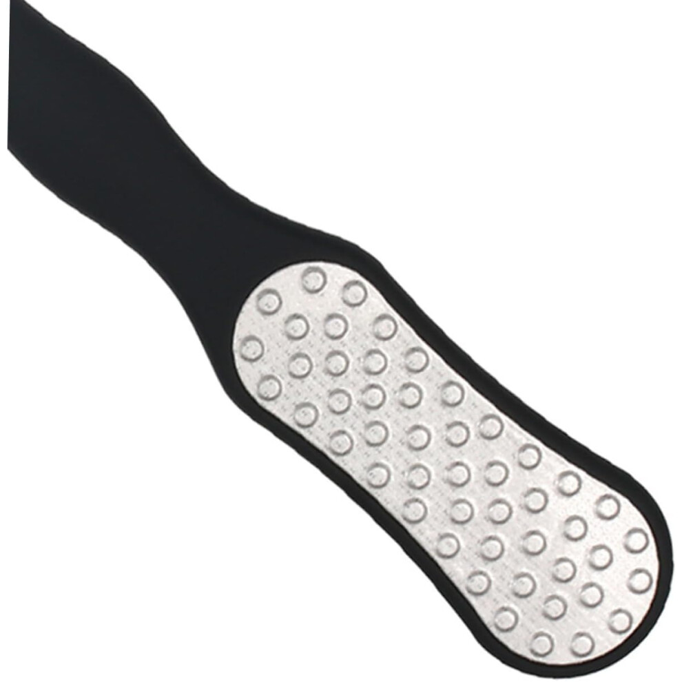 Hkhbjs Black Stainless Steel Double Side Pedicure File Callus Remover Foot Scrubber Pedicure Tool For Foot Dead Skin Removal