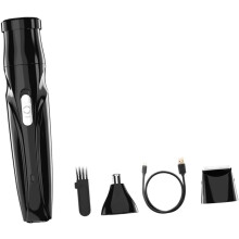 Elektrischer Nasenhaartrimmer, batteriebetrieben, für Männer, geräuscharm, Haarentfernungsgerät, Augenbrauentrimmer