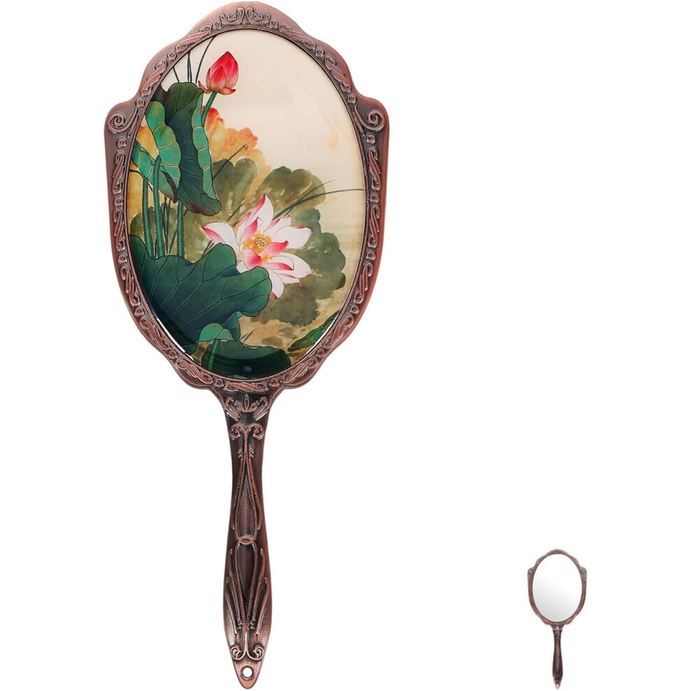Hkhbjs Portable Handheld Mirror With Handle Vintage Style Makeup Mirror