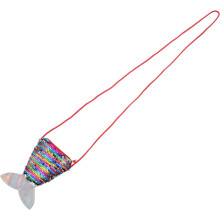 Kabelka s flitrami v tvare morskej panny pre malú crossbody kabelku s očarujúcimi dvojfarebnými flitrami