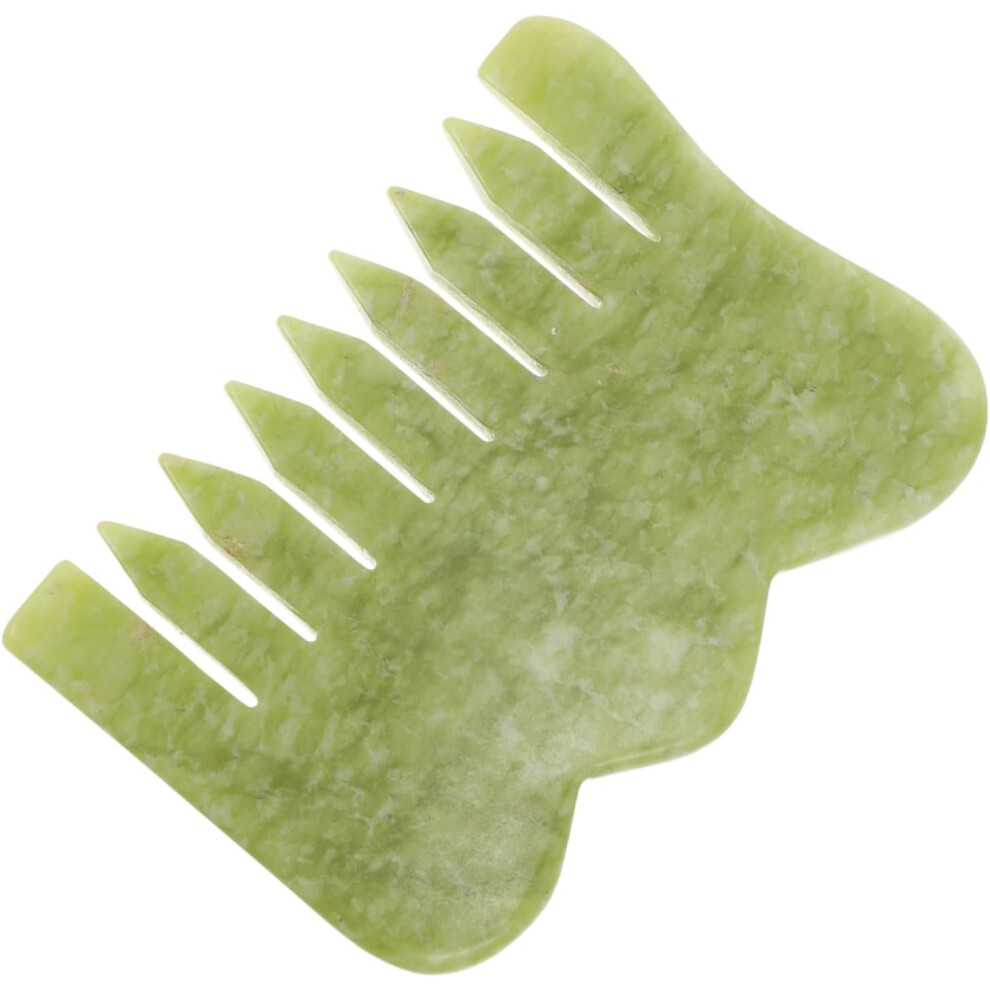 Hkhbjs Light/Green Jade Comb For Scalp Massage Natural Jade Massage Board