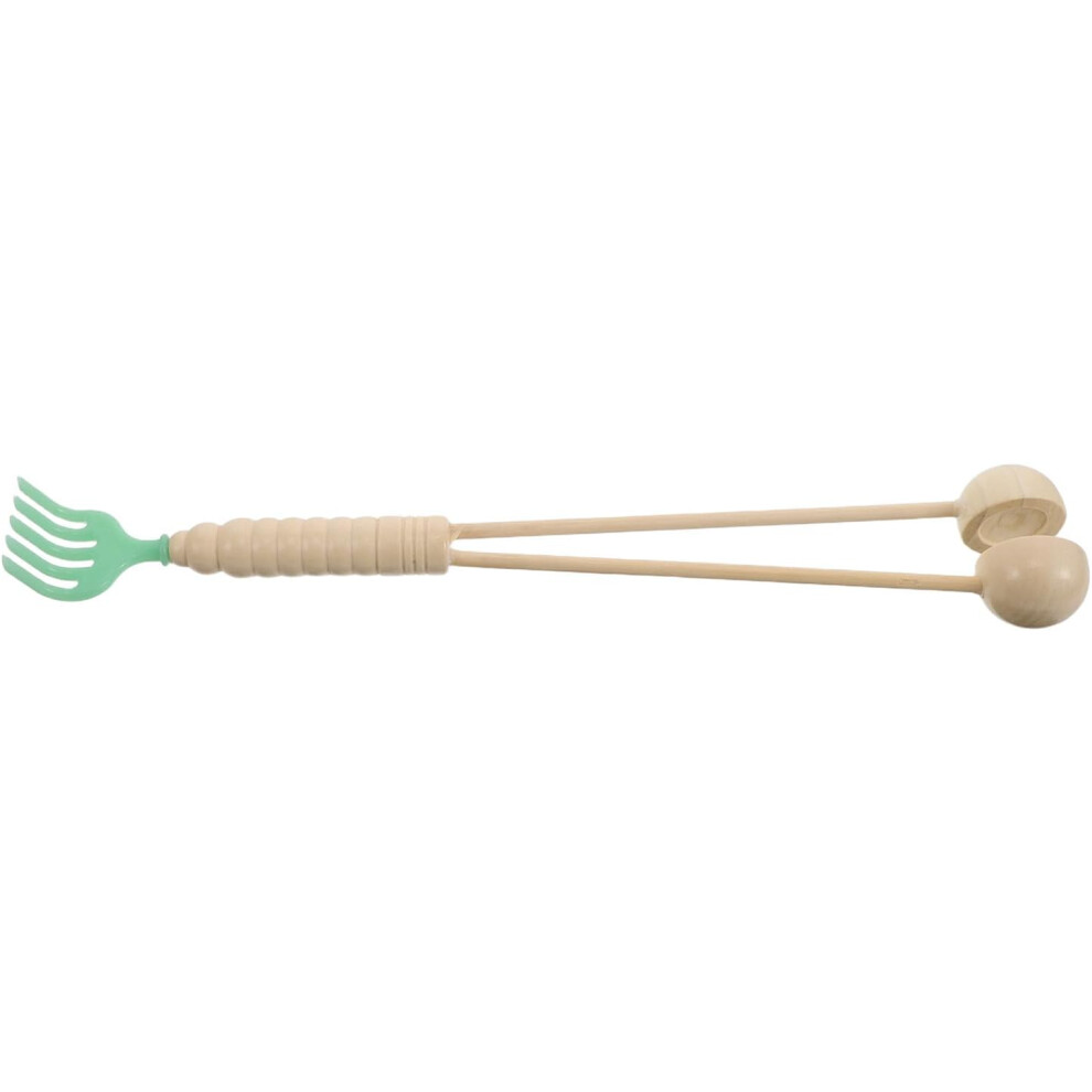 Hkhbjs Wooden Massage Stick For Back Shoulder Manual Dual Sided Hammer