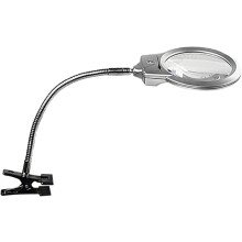 LED-Leselupe, Handlupe mit Licht, Clip-Lupe