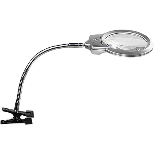 LED-Leselupe, Handlupe mit Licht, Clip-Lupe