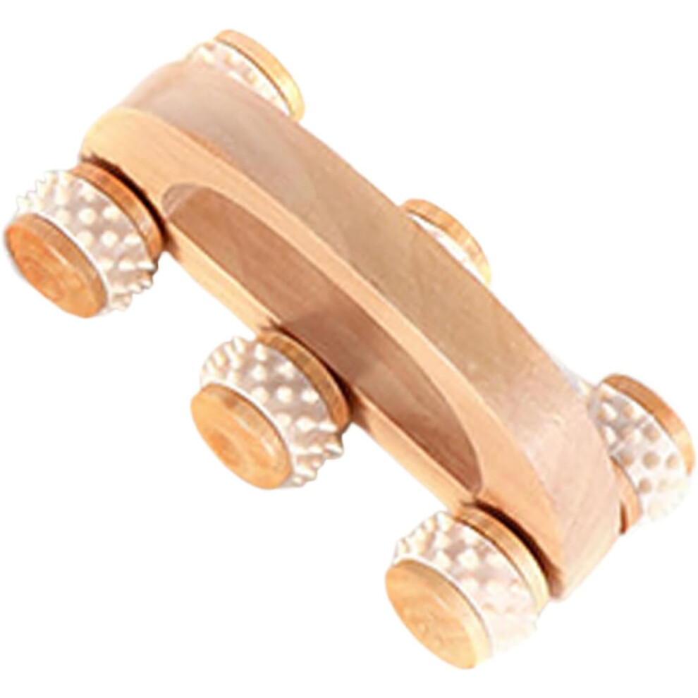 Hkhbjs Wooden Massage Roller Handheld Massager For Neck And Foot Relief Deep Tissue Muscle Rolling Tool