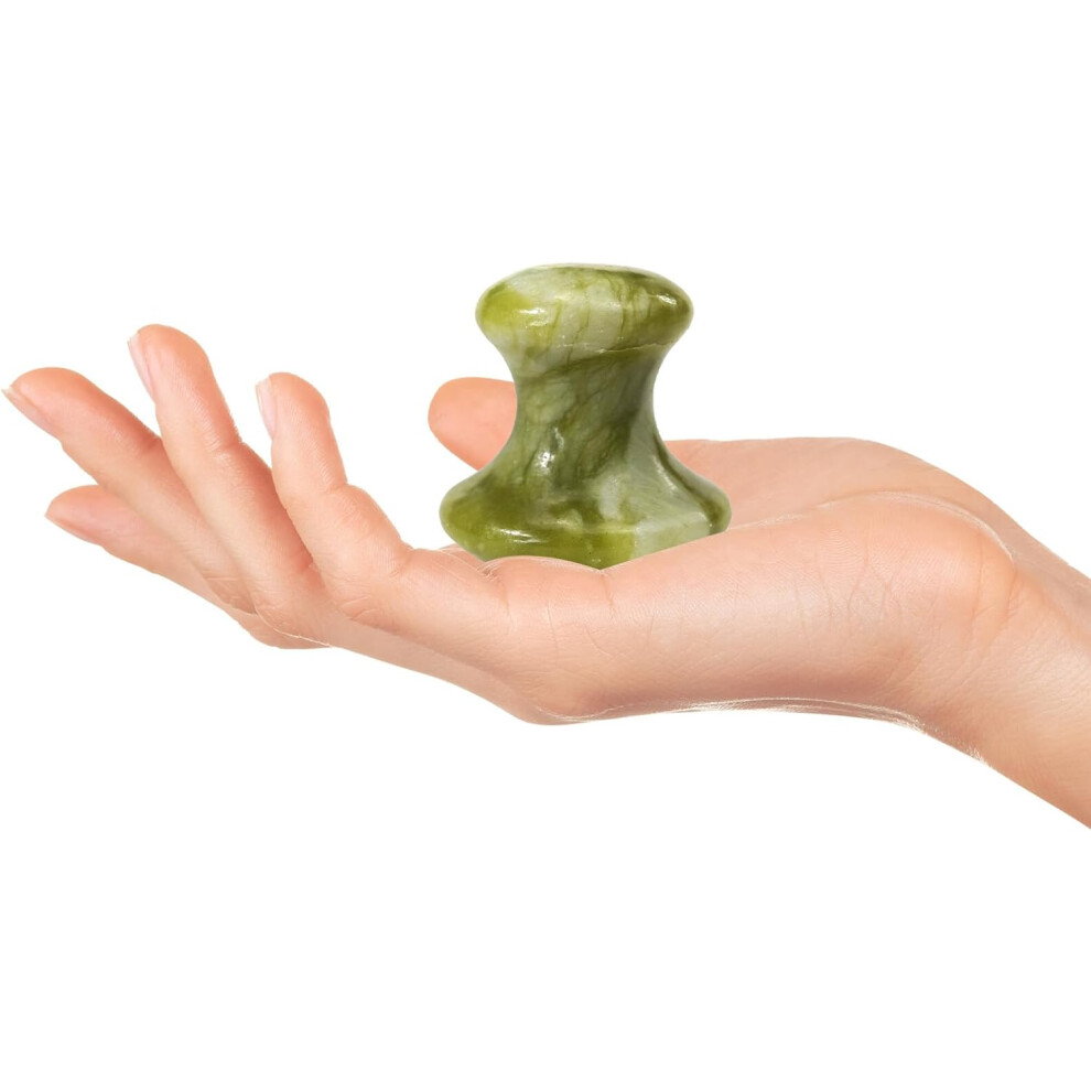 Hkhbjs Green Facial Massage Stone Mushroom Beauty Massage Tool For Face Gua Sha Stone For Home Spa