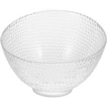 Salatschüssel aus Glas mit kreativer, gehämmerten Textur, Obstschale, Küchengeschirr, Servierschüssel für Salate