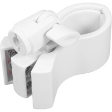 Verstellbare Mikrofonhalterung mit 5/8"- und 3/8"-Adapter aus Kunststoff, breite Kompatibilität, weißer Mikrofonstativadapter
