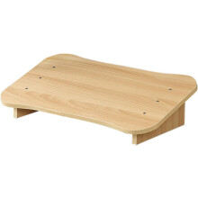 Holztritthocker mit Fußstütze für Büro unter dem Schreibtisch, schräger Fußhocker, kleine Fußstütze