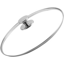Coperchio multifunzionale in acciaio inox con coperchio e manico a vista, strumento di cottura antiscottatura.