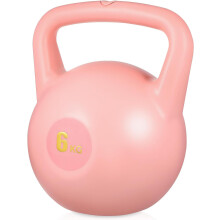 Kettlebell à eau rose en PE de 6 kg pour l'entraînement de force, équipement de fitness à poids ajustable
