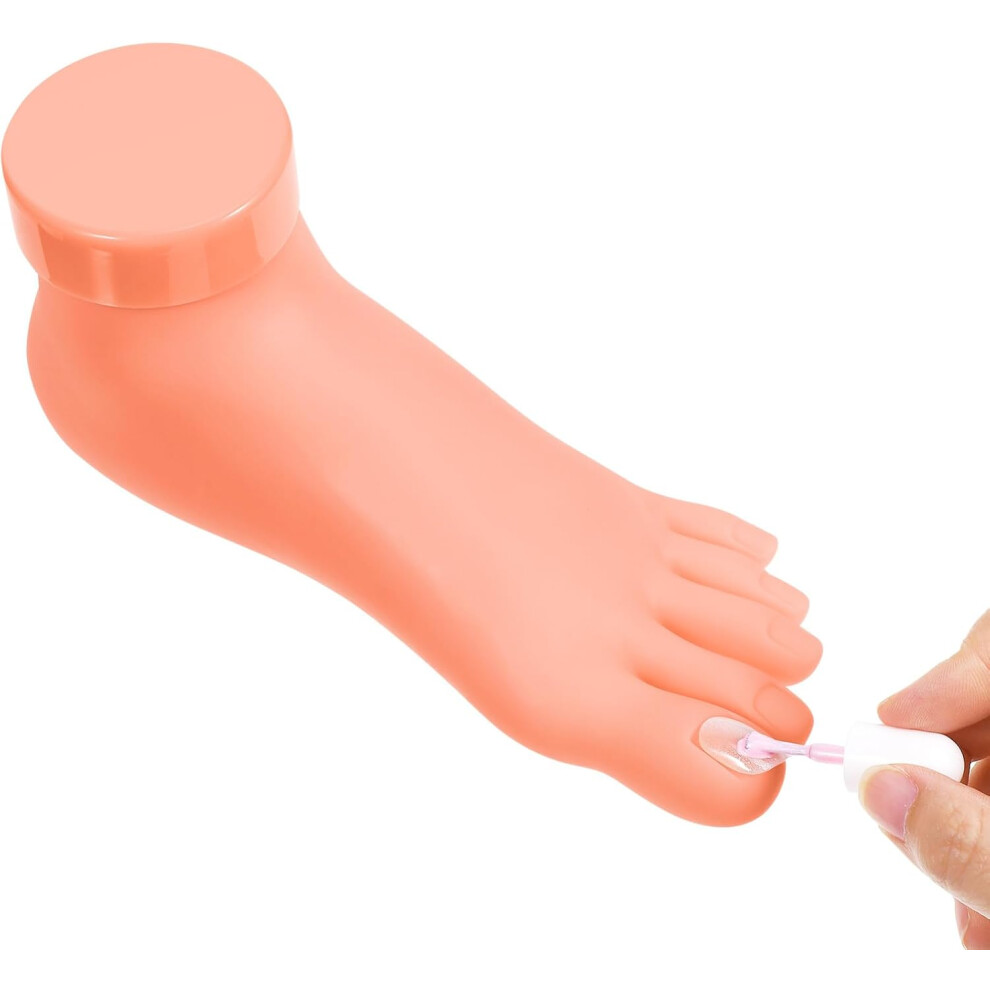 Hkhbjs Nail Art Practice Foot Model 1 Pack Realistic Training Tool For Manicure Practice For Nail Technicians And Students For Gel Art