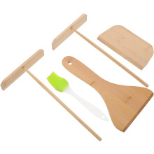 Pfannkuchenspatel-Set, 5-teilig, Haushaltshelfer für Pfannkuchen, praktischer Crêpe-Streicher