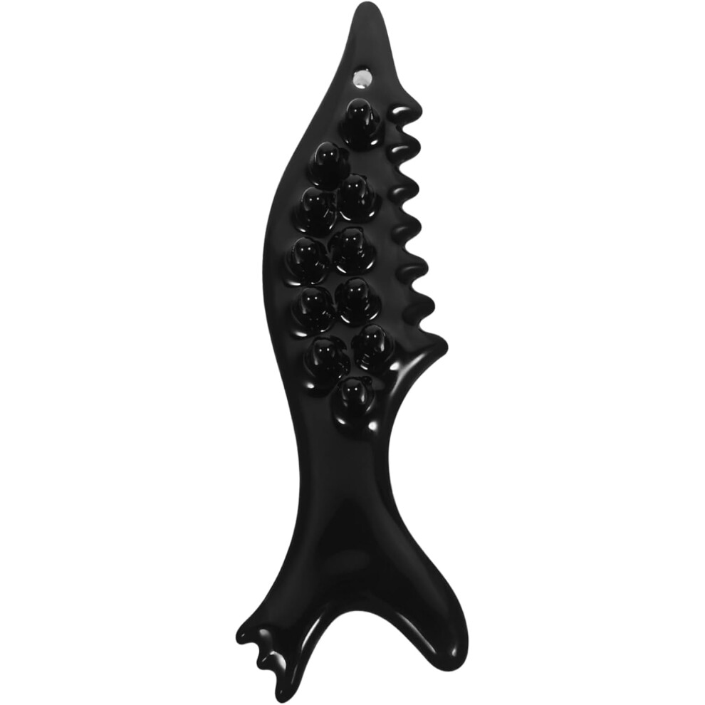 Hkhbjs Black Fish Shape Ceramic Gua Sha Tool Facial Massage Scraper Gua Sha Massage Tool