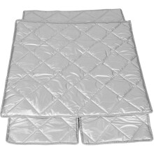Silberne Kühlschrankabdeckung aus Aluminium mit Sonnenschutz und Isolierung für Eiscreme-Gefrierschränke