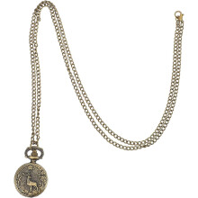 Vintage Elk Pocket Watch Antique Carved Watch for Men for Casual Formal Occasions Elk Chest Style
