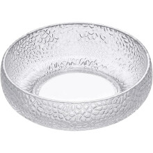 430 ml Dessertschale aus Glas, einzigartiges Aussehen, filigranes Randdesign, Servierschale aus Glas