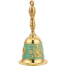 Vintage-Handgebetglocke aus Metall für Kirche, Weihnachtsessen und Senioren, Retro-Design, Griff