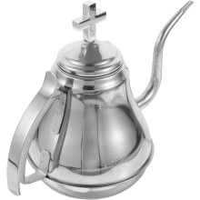 Théière en acier inoxydable et cafetière élégante de style vintage européen de 1,2 l