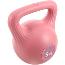 5 kg-os hordozható, vízzel tölthető, puha kettlebell nőknek, rózsaszín súlyzóval