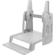 Suporte de papel de rótulo de impressora manual para rolos de impressora térmica, rack de rótulo de plástico