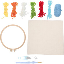 6 bucăți lucrate manual cusătură cruce plasă pad plastic pânză broderie pentru meșteșuguri DIY proiecte de cusut acul