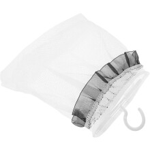 Sac à linge en filet avec pince à linge et crochet, pliable, résistant à l'usure et aux déchirures, en polyester PP.