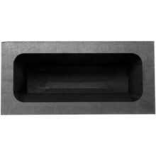 Molde de lingote de grafite e ferramenta de ouro de fusão para fundição de jóias, molde de grafite resistente médio de 60x30x15mm