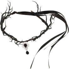 Faltbares gotisches Stirnband mit Horn für Damen – Accessoire für Halloween, Cosplay und Kostümpartys
