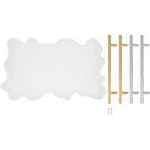 Molde de silicona para bandeja, bandeja de almacenamiento para tazas de té, molde de fundición para la fabricación de joyas.