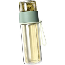 Hitzebeständige Glasflasche/Becher, 280 ml, aus Glas, Silikon oder PP, leicht zu transportieren, ansprechendes Design