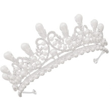 Diamante pérola coroa noiva chapéu chapéu strass coroa moda noiva chapéu princesa tiara
